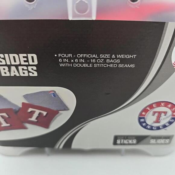 Texas Rangers MLB Dual Sided Bean Bags (SET OF 4)‎ with Case - Picture 5 of 9